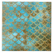 Het iriserende Blauwgroen Goud schittert de Tegeltje (Voorkant)