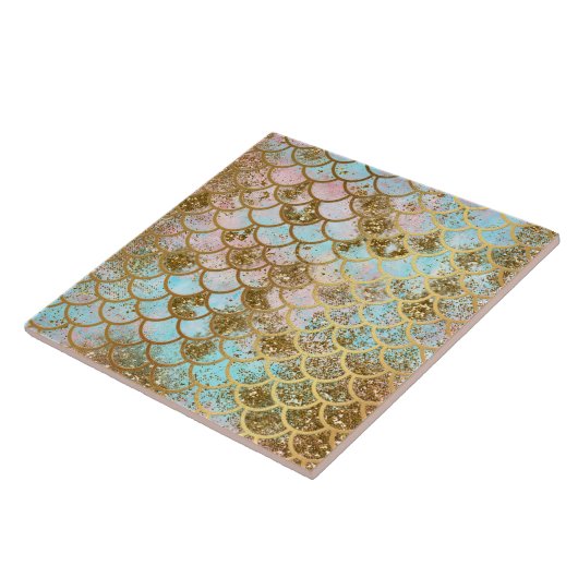 Het iriserende Roze Goud schittert de Schalen van Tegeltje (Zijkant)