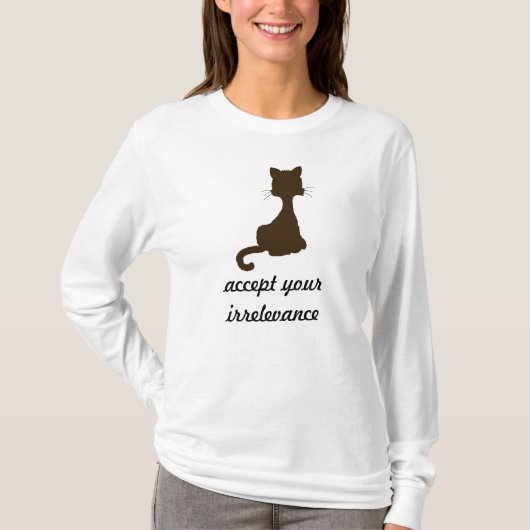 Het irrelevante kattenShirt T-shirt (Voorkant)