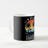 Het is 05:00 Overal waar ik gepensioneerd ben zome Koffiemok (Voorkant links)