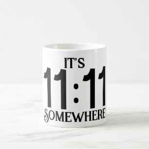 Het is 11:11 ergens Numerologie Manifestatie Numme Koffiemok