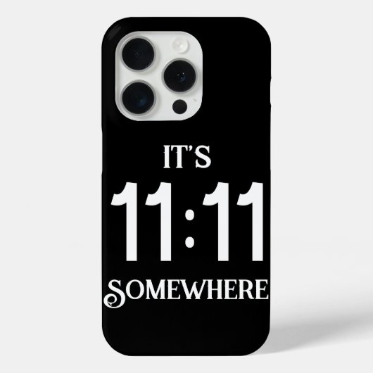Het is 11:11 ergens numerologie manifesterend geta Case-Mate iPhone case (Achterkant)
