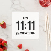 Het is 11:11 Ergens Numerologie Manifesterend Numm Servet (Insitu)