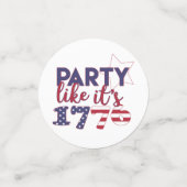 Het is 1776 - Amerikaanse vlag - 4 juli Confetti (Kleine voorkant)