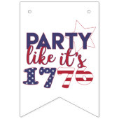 Het is 1776, Amerikaanse vlag Typografie Vlaggetjes (Derde vlag)