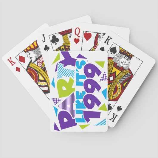 Het is 1999®™ speelkaartjes - Design 01 Pokerkaarten (Achterkant)