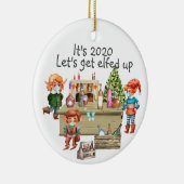 Het is 2020 Laten we Eldon't krijgen Funny Covid B Keramisch Ornament (Rechts)