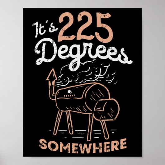Het is 225 graden ergens. poster (Voorkant)