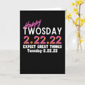 Het is 22 dagen mijn geboortedag 2.22.22, 24 dagen kaart (Gele Bloem)