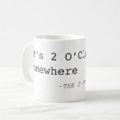 Het is 2 uur per dag Mok (Voorkant links)