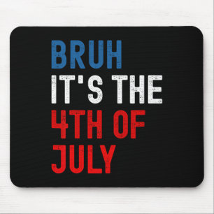 Het is 4 juli Amerikaanse vlag Patriottische Manne Muismat