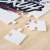 Het is 4 juli Bass Brute Vissen Legpuzzel (Zijkant)