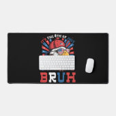 Het is 4 juli bro Bald Adelaar Patriottisch Bureaumat (Keyboard & Muis)