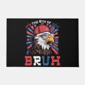 Het is 4 juli bro Bald Adelaar Patriottisch Deurmat (Voorkant)