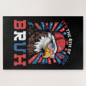 Het is 4 juli bro Bald Eagle Patriottisch Legpuzzel (Horizontaal)