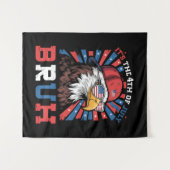 Het is 4 juli bro Bald Eagle Patriottisch Wandkleed (Voorkant (horizontaal))