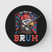 Het is 4 juli bro Baldadelaar Patriottisch Ronde Klok (Voorkant)