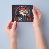Het is 4 juli Bruh Amerikaanse Zeearend Patriottis Flyer (Hand)