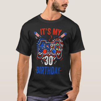 Het is 4 juli en mijn 30e verjaardag gamer ons t-shirt
