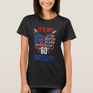 Het is 4 juli en mijn 60ste verjaardag Grappige Ga T-shirt