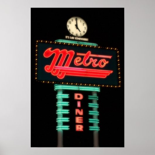 Het is 5:00 ergens.. foto van Derrick W. Black Poster (Voorkant)