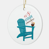 Het is 5 O'Clock Keramisch Ornament (Links)