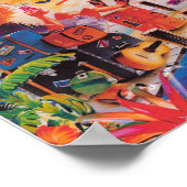 het is 5 uur ergens jimmy buffett parrot . poster (Hoek)