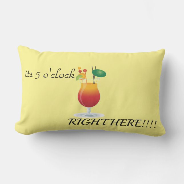 het is 5 uur hier in de open kussen (Voorkant)