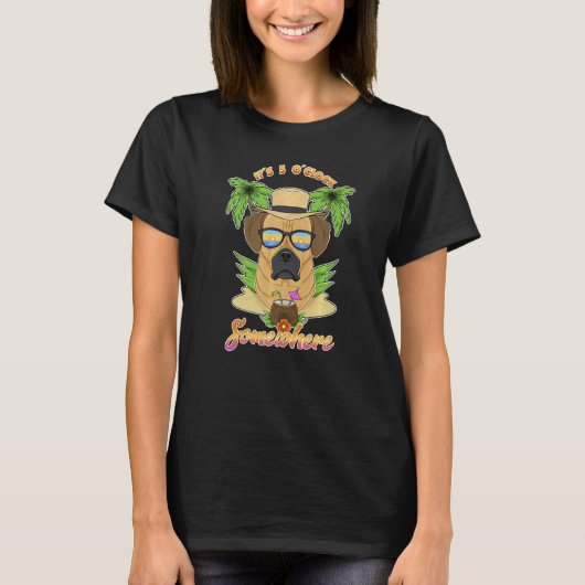 Het Is 5 Uur Iedereen Drank Puggle T-shirt (Voorkant)