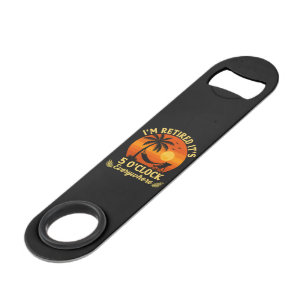 Het is 5 uur overal Gepensioneerde Tropische Zomer Speed Flessenopener