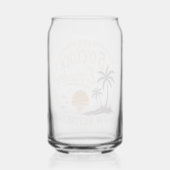 Het is 5 uur overal, ik ben met pensioen Grappig Blikvorm Glas (Achterkant)