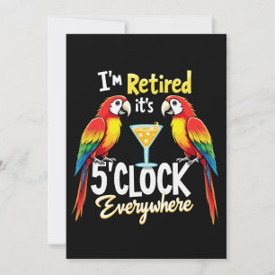 Het is 5 uur overal met pensioen kaart