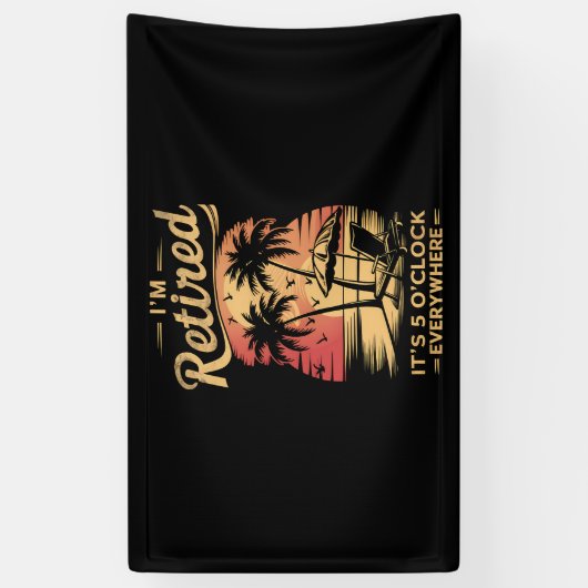 Het is 5 uur overal waar ik in de gevangenis zit spandoek (Verticaal)