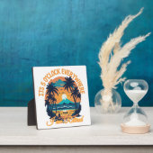 Het is 5 uur overal waar ik met pensioen ben fotoplaat (Insitu)