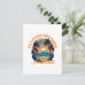 Het is 5 uur overal waar ik met pensioen ben informatiekaartje (Staand voorkant)