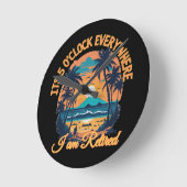 Het is 5 uur overal waar ik met pensioen ben ronde klok (Hoek)