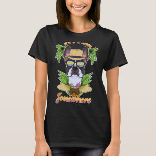 Het is 5 uur 's nachts ergens Drink Boston Terrier T-shirt