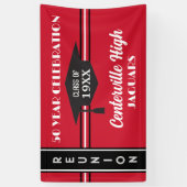 Het is aangepast! 50e klasreüniebanner spandoek (Verticaal)