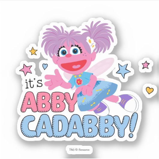 Het is Abby Cadabby. Sticker (Voorkant)
