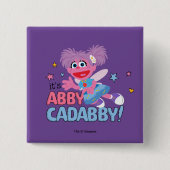 Het is Abby Cadabby. Vierkante Button 5,1 Cm (Voorkant)