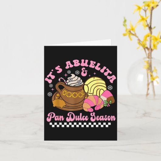 Het is Abuelita & Pan Dulce Seizoen Warme Chocolad Kaart (Gele Bloem)