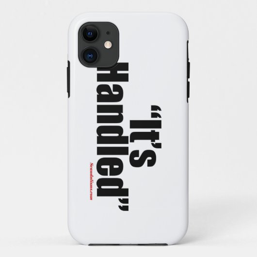 Het is afgehandeld iPhone 5s Hoesje (Achterkant)