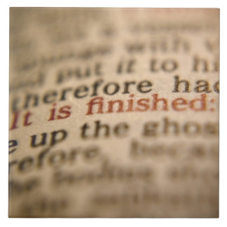 HET IS AFGEROND JOHN 19:30 TEGELTJE