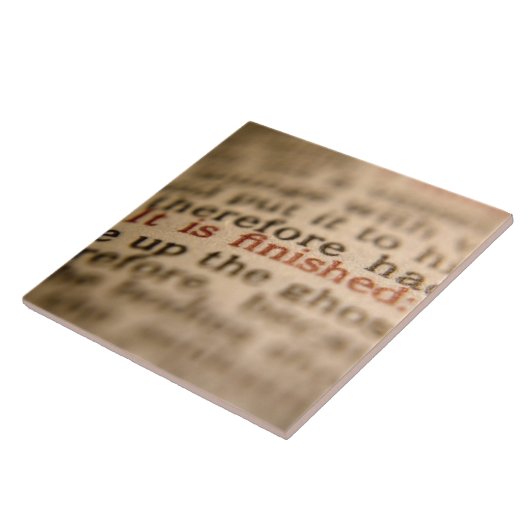 HET IS AFGEROND JOHN 19:30 TEGELTJE (Zijkant)