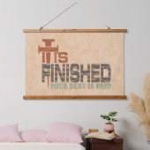 Het is afgewerkt Abstract Iron Nails Christelijk C Hangend Wandkleed (Slaapkamer)