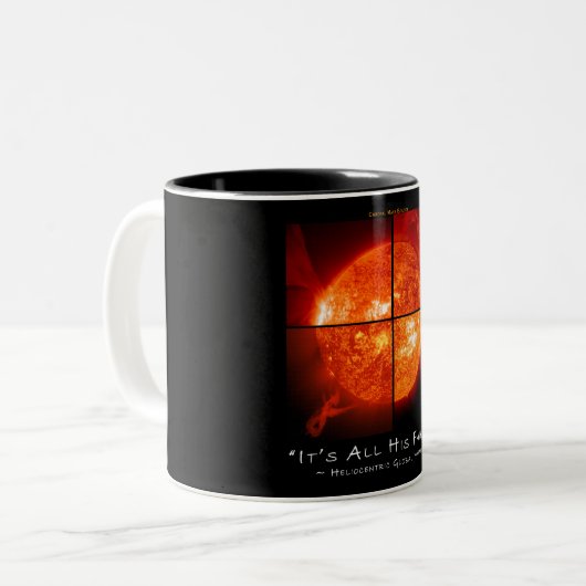 Het is al zijn fout tweekleurige koffiemok (Voorkant links)