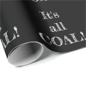 Het is All-Coal Kerstzwart omslagpapier Cadeaupapier (Rol Hoek)