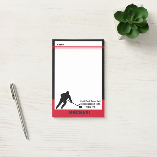 Het is All Fun & Games...Dan is het HOCKEY! Post-it® Notes (Kantoor)