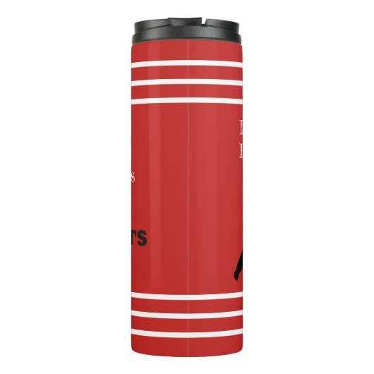 Het is All Fun & Games...Dan is het HOCKEY Thermosbeker (Achterkant)