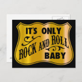 Het is alleen Baby met rots en rolletjes. Briefkaart (Voorkant / Achterkant)